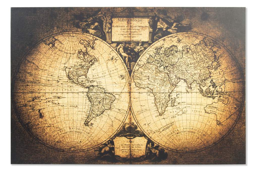 Picture canvas 120x80x2,5 1,5 world map