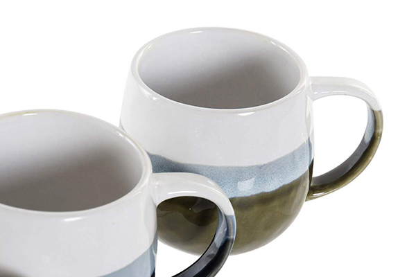 Mug stoneware 12x9x8,5 350 ml, 4 mod.