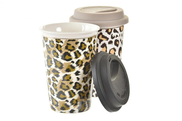 Mug porcelain 10x10x14 400 ml leopard 2 mod.