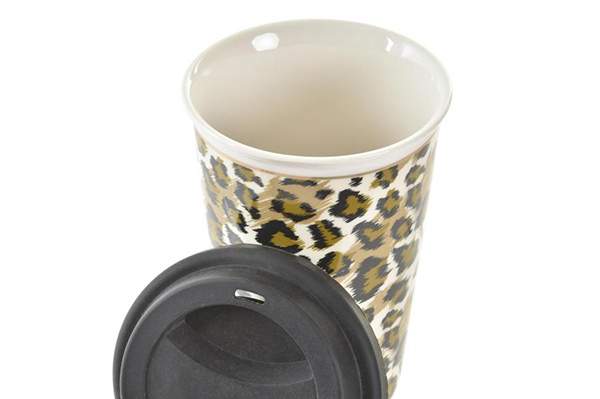 Mug porcelain 10x10x14 400 ml leopard 2 mod.