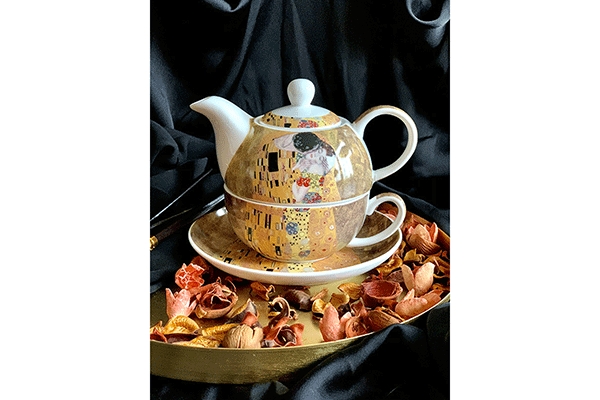 Tea for one porcelanowy the kiss, 5902693924074