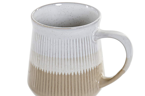 Mug stoneware enamelled 12x9x10 420ml. 3 mod.
