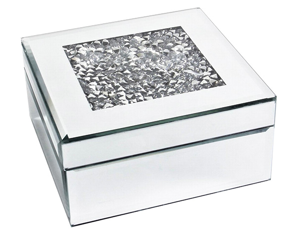 Staklena kutija glamur 12 cm