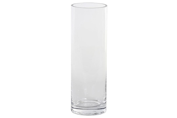 Vase glass 8x8x24 8 transparent