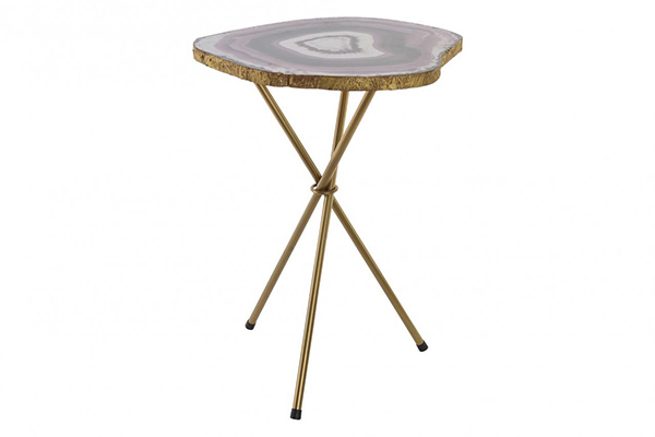 Auxiliary table wood metal 41x36x55 geoda golden