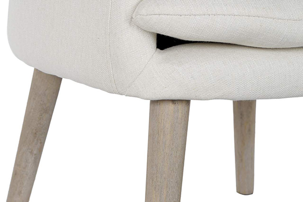 Chair polyester wood 61x68x78 beige