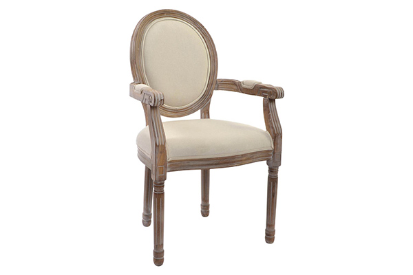 Chair wood polyester 55x46x95 natural