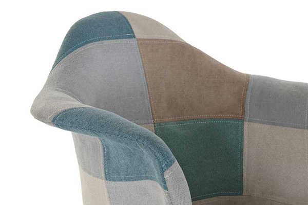 Chair polyester 62x61x83 45,5cm patchwork