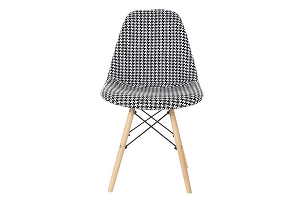 Chair polyester 47x49x83 47cm houndstooth