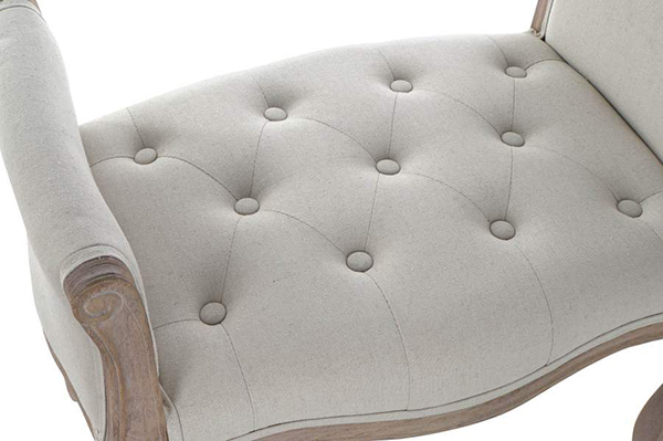 Shoe-removing chair linen rubberwood 64,5x39x60