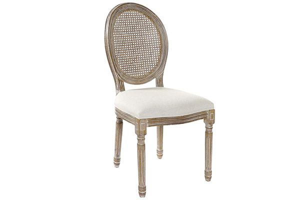 Chair wood linen 49x46x96 rack brown