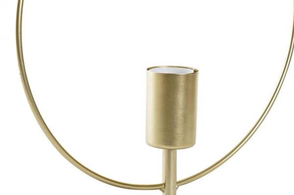 Table lamp marble metal 28x12x38 circle golden