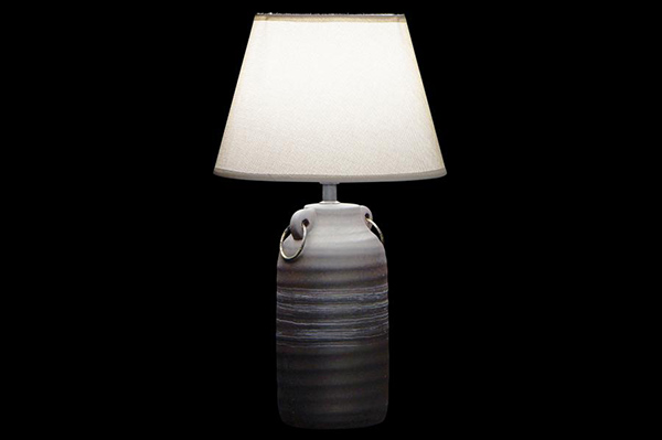 Table lamp porcelain polyester 25x25x44 2 mod.