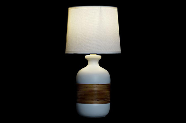 Table lamp ceramic bamboo 19x19x37 2 mod.