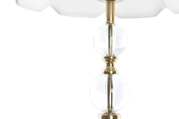 Table lamp metal marble 32x32x67 golden