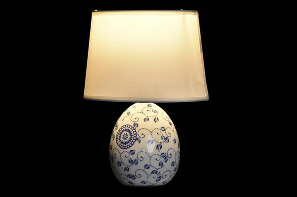 Table lamp ceramic 18x18x27 flower 2 mod.