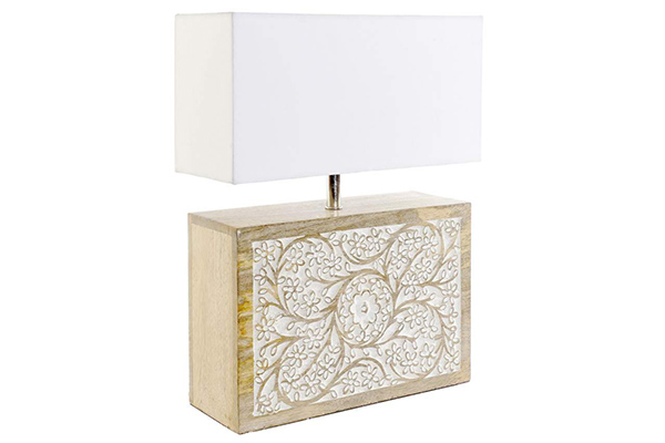 Table lamp mango polyester 33x11,5x42 brown