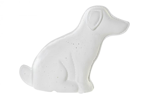 Table lamp porcelain led 25x10x19 dog white