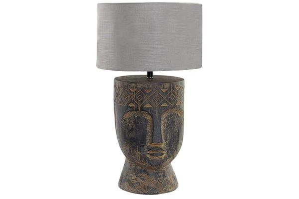 Table lamp resin polyester 40x40x70 expensive aged