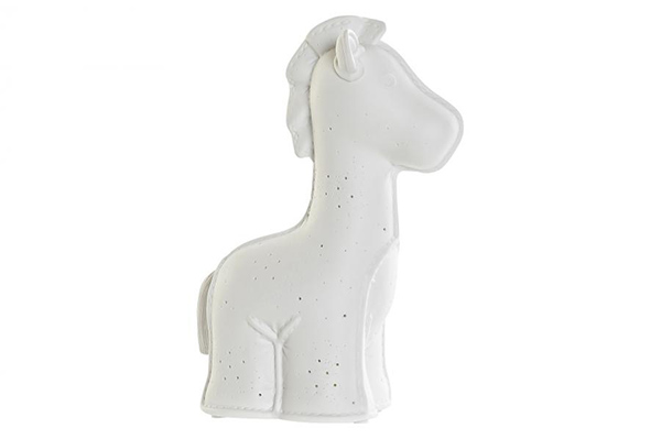 Stona lampa giraffe white 18x10x25
