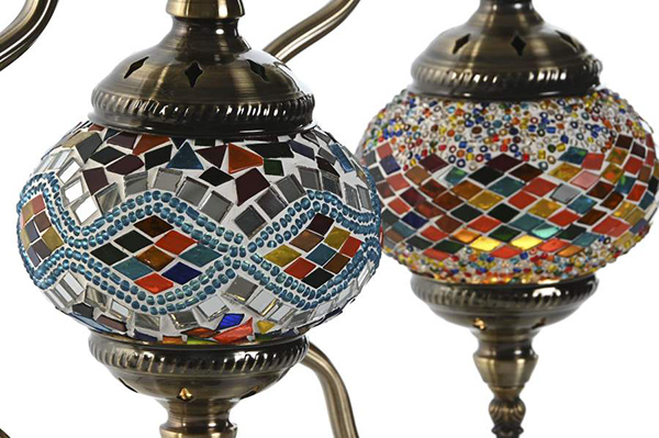 Table lamp metal glass 25x15x45 mosaic 2 mod.