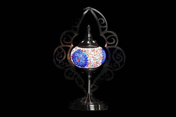 Stona lampa mozaik ornamenti 20x15x42 2 modela