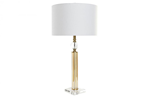 Table lamp metal glass 41x41x80 golden