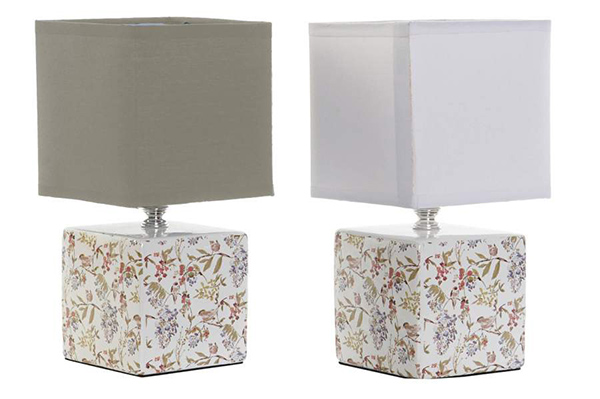 Table lamp stoneware 12,5x12,5x25,5 e14 2 mod.