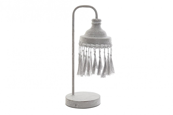 Table lamp metal polyester 15x19x38 flecos aged