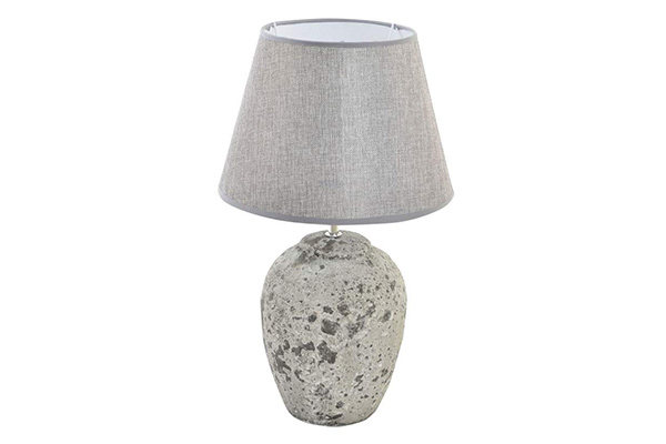 Stona lampa simil stone grey 28x43