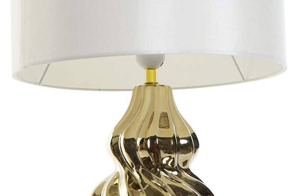 Stona lampa sparkly golden 34x34x58