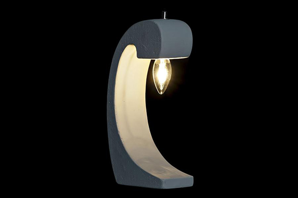 Table lamp cement 16x8x31 2 mod.