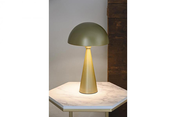 Table lamp metal 22x22x36 e14 golden