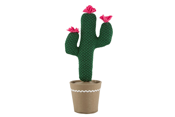 Fabric cactus doorstop