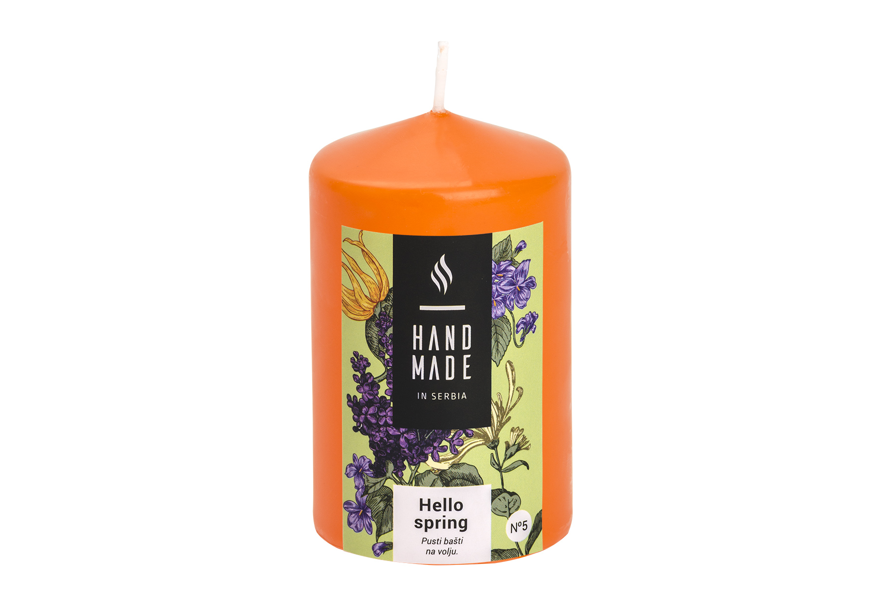 Candle hello spring
