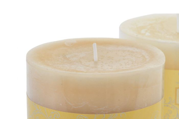 Candle wax fragrance 9x9x10 495 gr. natural 2 mod.