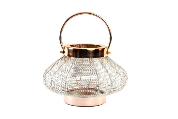 Candle holder steel 27x18 copper
