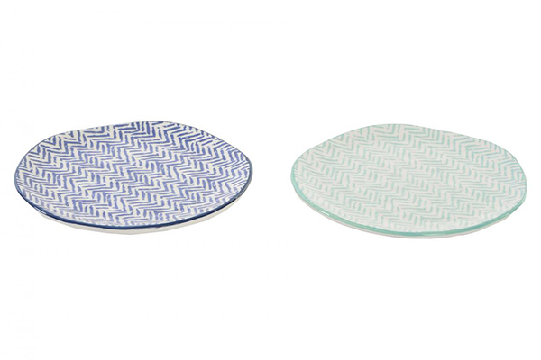 Plate porcelain 15,5x2 wavy 2 mod.