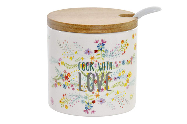 Sucrier dolomite bambou 7x7x8 cook with love