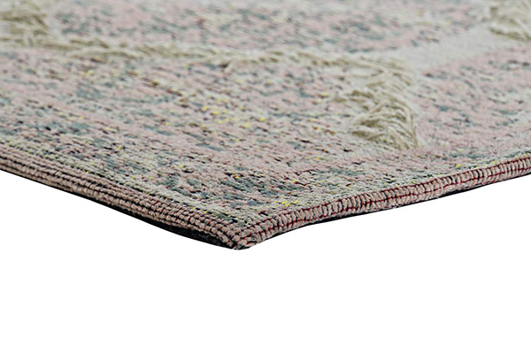 Carpet cotton polyester 205x290x1 aged pink