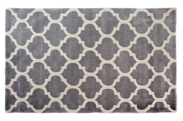 Carpet polyester 160x230x1 ethnic grey