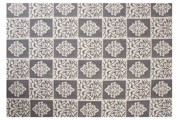 Carpet cotton 230x160 1800gr floral grey