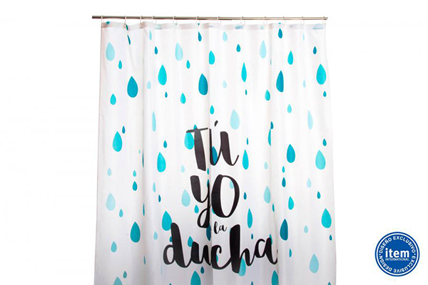 Curtain bath polyester 180x200