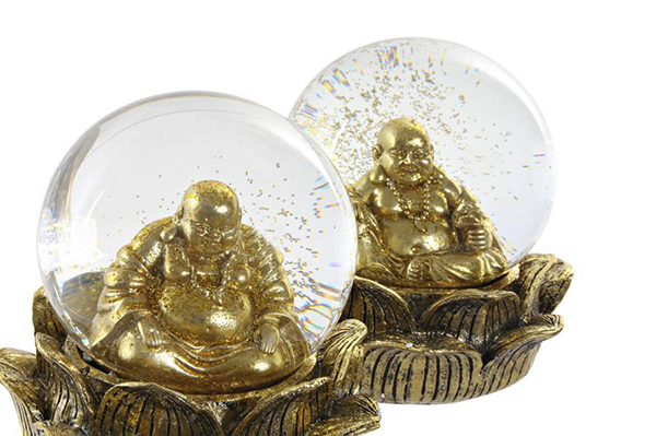 Figure glass resin 15x15x16 buddha 2 mod.