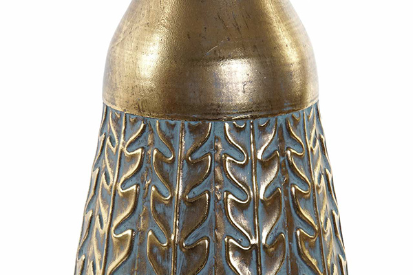 Vase metal 20,3x56,5 aged golden