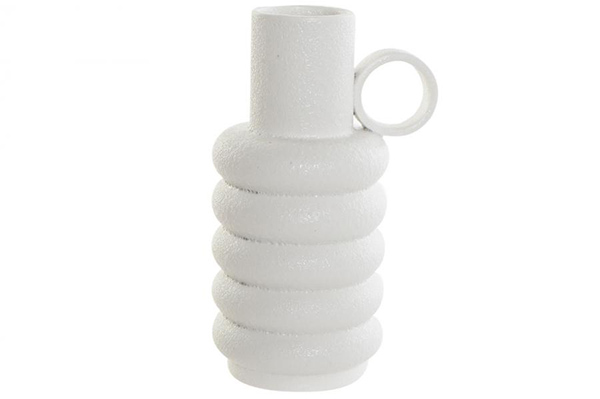 Vase ceramic 11,5x9x19 white