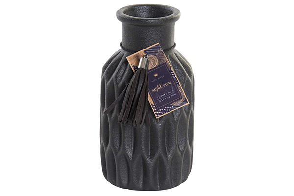 Vase ceramic 9,5x9,5x21 black