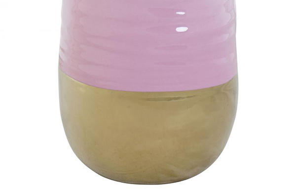Vase porcelain 11x11x26,2 pink