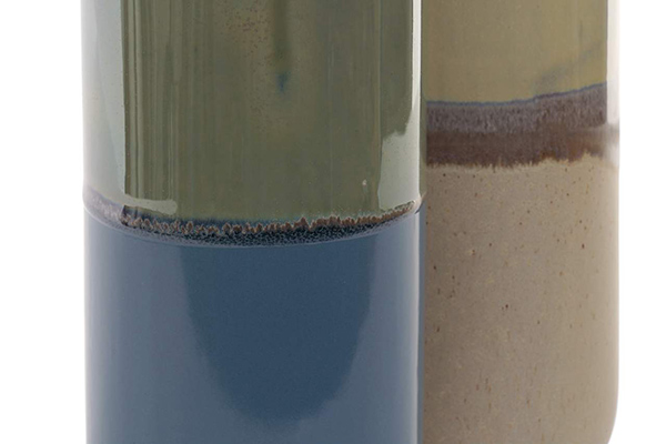 Vaza porcelan zeleno plava 12x12x35 2 modela