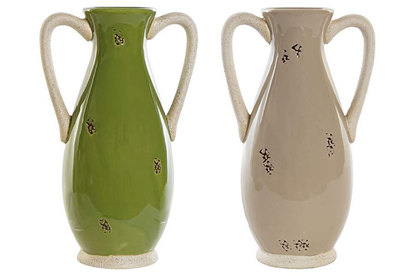 Vase porcelain 16,5x12x27 aged 2 mod.